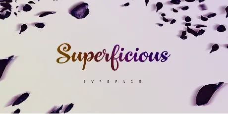 Superficious font