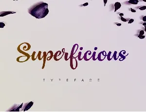 Superficious font