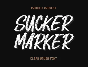 Sucker Marker font