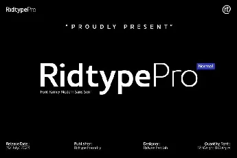 Ridtype Pro font