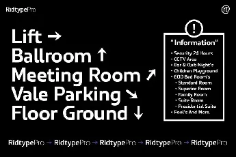 Ridtype Pro font