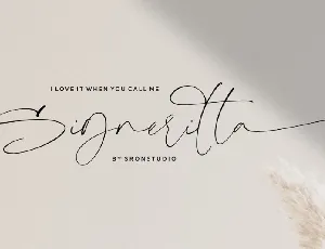 Signeritta Signature font