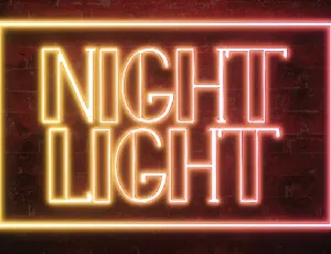 Night Light Display font