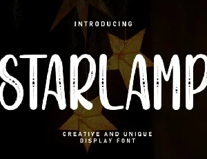 Starlamp Display font