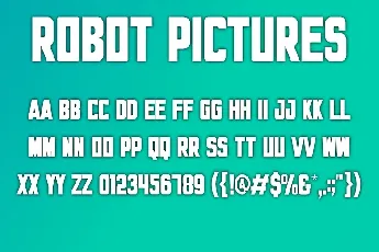 Robot Pictures font