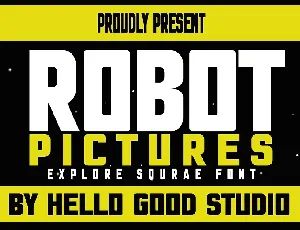 Robot Pictures font