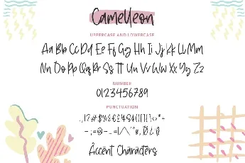 Camelleon Handwritten font