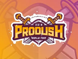 Prodush Typeface font