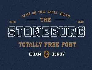 Stoneburg Typeface font