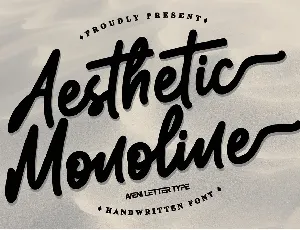 Aesthetic Monoline font