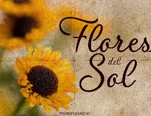Flores del Sol font