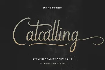 Catcalling font