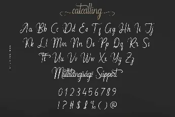 Catcalling font