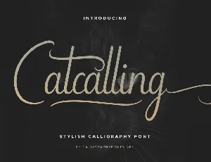 Catcalling font