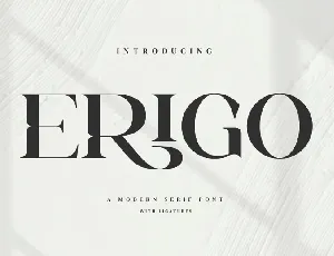 Erigo Serif font