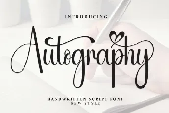 Autography Calligraphy font