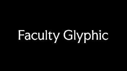 Faculty Glyphic font