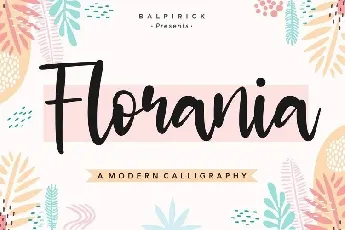 Florania Modern Calligraphy font