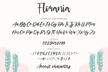 Florania Modern Calligraphy font