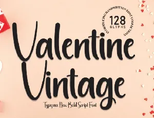 Valentine Vintage Script font