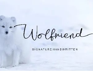 Wolfriend - Personal Use font