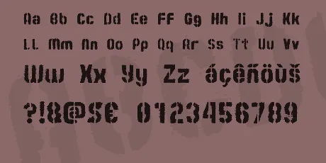 zai Stamp On Flour Sack font