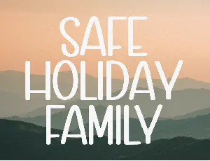 Safe Holiday Family font