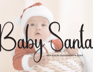 Baby Santa Script font