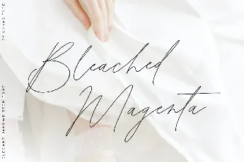 Bleached Magenta font