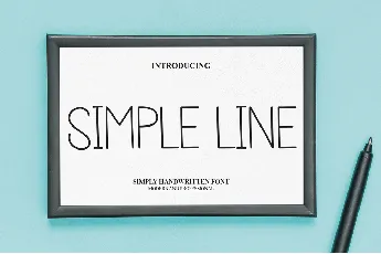 Simple Line font