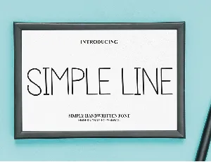 Simple Line font