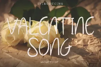 Valentine Song font