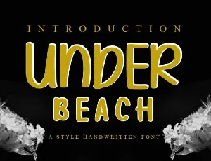 Under Beach Display font