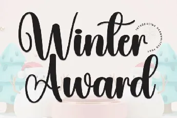 Winter Award Script font