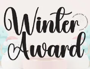 Winter Award Script font