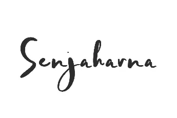 Senjaharna Demo font