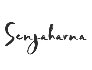 Senjaharna Demo font