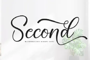 Second Script font