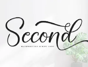 Second Script font