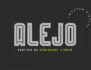 Alejo Display font