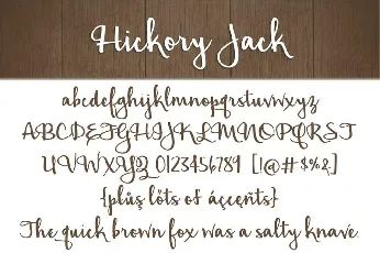 Hickory Jack Free font