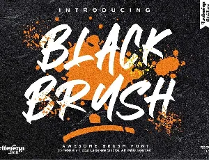 Black Brush font