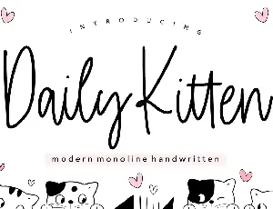 Daily Kitten font