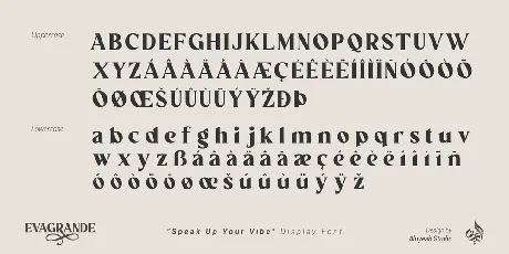 EVAGR.5ANDE font