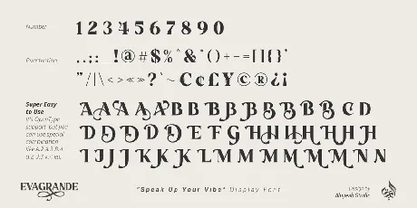 EVAGR.5ANDE font