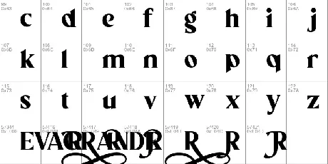 EVAGR.5ANDE font