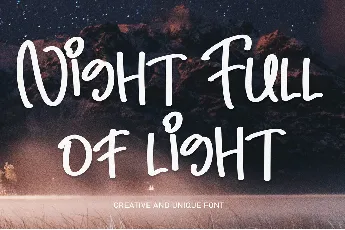 Night Full Of Light font