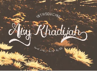 Aisy Khadijah font