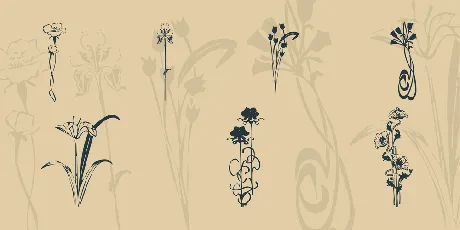 KR Classic Fleur 2 font