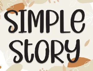 Simple Story Display font